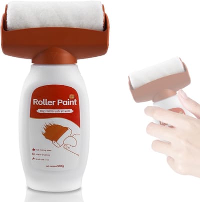 Dailygoods- Wandverfreparatieset 500 g - Wandreparatieborstel - 2-in-1 Reparatieverf - Latexverf - Snelle droogtijd 3 u - Professionele afwerking - Muurverf