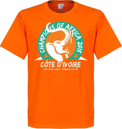Ivoorkust Afrika Cup Winners T-Shirt 2015 - L