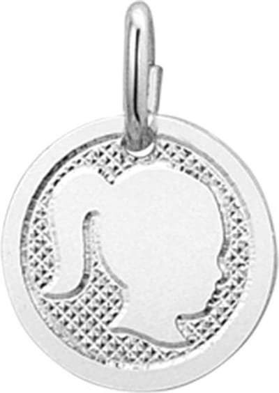 The Jewelry Collection Hanger Meisje Poli/mat - Zilver