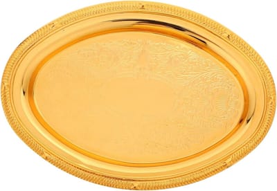 Metalen Sieraden Schaal - Opbergbakje Decoratief - Sieraden Organiseren - Europees Design - 18.8 cm - Goudkleurig