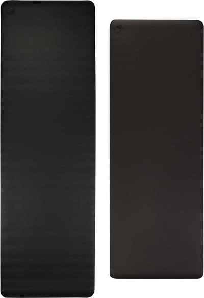 Ecoyogi PRO GRIP Yogamat Extra lang (214 x 68 x 0,42 cm) - Antraciet - 100% Natuurrubber en Vochtabsorberende PU Top Laag | Geweldige veerkracht | Onder alle omstandigheden een stevige grip | Geschikt voor Hot, Bikram, Vinyasa, Flow en Ayenger Yoga