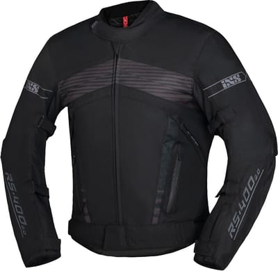 IXS RS-400-ST 3.0 Waterdichte Zwart Textiele Motorjas - Jas