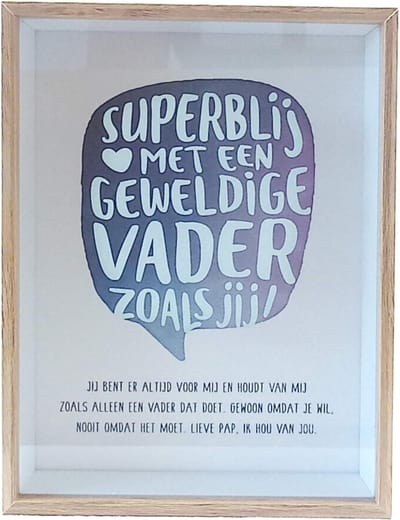 Wonderful Deco decoratie venster "Vader"