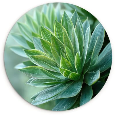 WallCircle® Wandcirkel 120x120 cm - Muurcirkel Blad - Plant - Groen - Textuur - Muurdecoratie woonkamer - Wanddecoratie slaapkamer - Kamer decoratie accessoires - Ronde schilderijen XXL