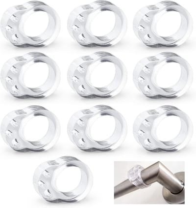 Deurhandvat Beschermers - Anti-botsingspads - Muur Beschermen - 10 Stuks Set - Transparant