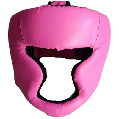 Casque de Boxe pour Adulte Casque de Taekwondo Casque de Muay Thai Casque d'Entraînement Sanda One Size rose