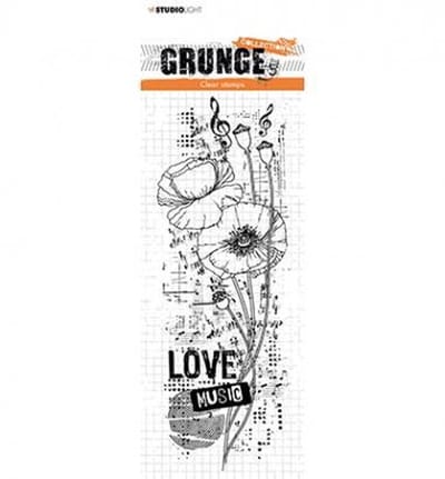 Studio Light Clear Stamp Klaprozen 210x74 mm