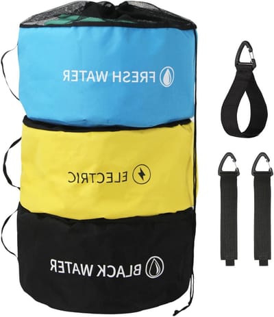 RV Rioolslangen Opbergzakken - Camper Accessoires Opslag - RV Spullen Organiseren - Waterdicht Oxford Doek - 45 x 25 cm