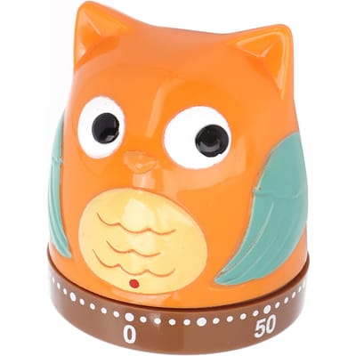 Cartoon Schattige 60 Minuten Opwindtimer Mechanische Roterende Afteltimer voor Leren