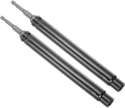 Verlengkabel 13 mm met Zeskantaandrijving en Adapter - 200 mm Lengte, 2 Stuks