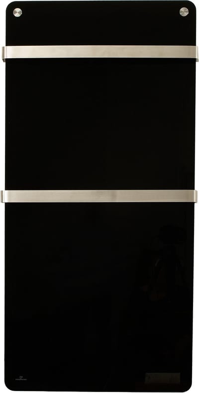 Fullcomfort I-Red Elektrische handdoekradiator - Badkamerverwarming - Infraroodpaneel met handdoekrek - Handdoekrek - Handdoekverwarmer - Towelwarmer - Wifi - Timer - 800W - Zwart
