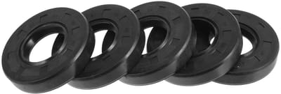 Dubbele Lip Olieafdichting met Roterende Veerstalen Afdichtingsring 30X62X12mm - Rubber NBR voor Hoge Druk, 5 Stuks, Ideaal voor Motoren en Machines