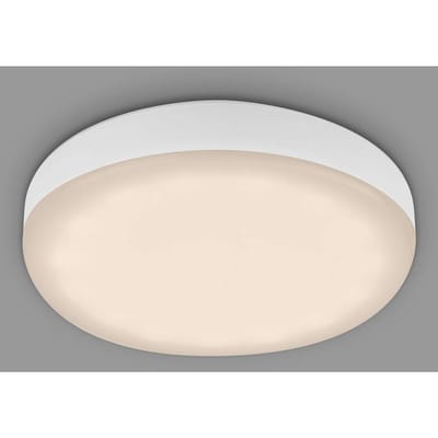 Briloner Plat LED inbouwspot, wit, Ø 7,5 cm, 3.000K