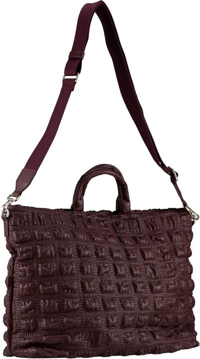 JOST Schoudertas met laptopvak Senja Tote Bag Wine Wijnrood