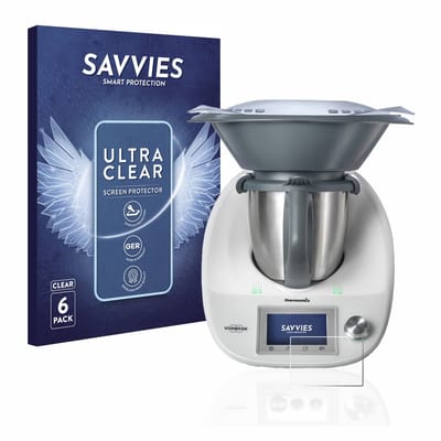 Savvies - Screenprotector voor Vorwerk Bimby TM5 - Folie Beschermfolie transparant 6 Stuks