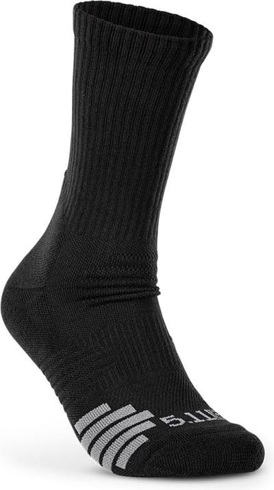 5.11 Tactical Duty Ready Plus Crew Socks (3-Pack) - Zwart - S