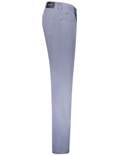 Gardeur Broek Bill Fine Pattern Cotton Comfort Stretch Soft Wash-out Effects Midden Blauw / male