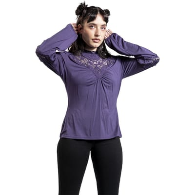 Gothicana by EMP - Gothic Shirt met lange mouwen - Mystical Woods - S tot L - voor Vrouwen - lila