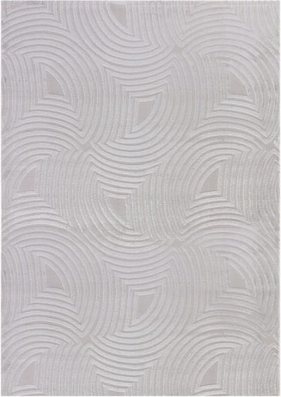 Flycarpets Cara Modern Japandi Duna Vloerkleed - Zilver - 200x290 cm