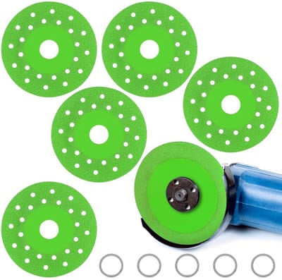 Dailygoods - Slijpschijven - Ultra-dunne Snijdisk - Geschikt voor Hoekslijper - Voor Graniet en Marmer - Perfect voor Glas snijden - 5 stuks - Set van...