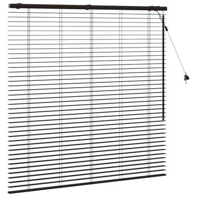 vidaXL - Venetiaanse - jaloezie - Donkerbruin - 125 - x - 130 - cm - 35 - mm