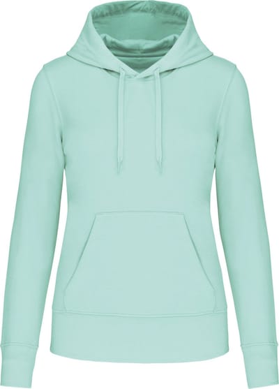 Kariban Ecologische damessweater met capuchon K4028 - Ice Mint - S