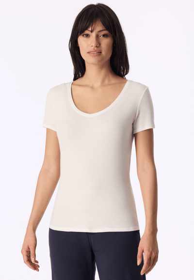 SCHIESSER Naturschonheit T-shirt (1-pack) - dames shirt korte mouwen champagne