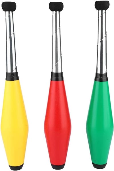 Jongleerclubs voor Kinderen, Circus Attributen, Jongleer Sticks, Buiten Spel, Stevige Set van 3 voor School en Familie Activiteiten