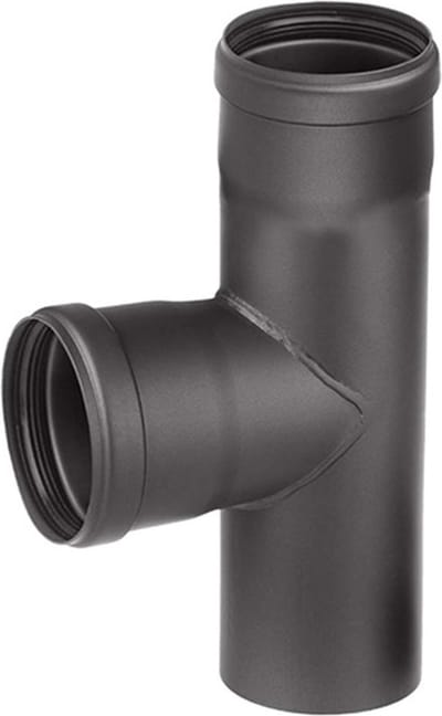 Nedco Pelletkachel T-Stuk 90 Graden 80mm Zwart