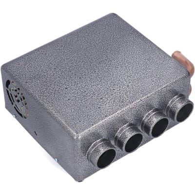 Chauffage de voiture portable 4 trous Ventilateur à chauffage rapide Dégivreur Dépannage universel Pare-brise 12V 80W gray