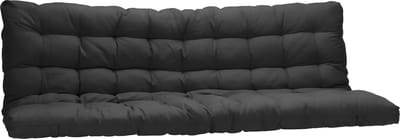 Vente-unique Futon 135x 190cm speciaal voor slaapbank dikte 10cm - Zwart - MODULO L 190 cm x H 10 cm x D 135 cm
