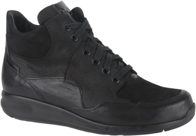 Durea - 9735 K GO - Hoge sneakersVeterlaarzenDames veterschoenenDames sneakersHalf-hoge schoenen - Kleur: Zwart - Maat: 39