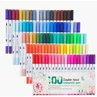 Oneay Acryl markerset met 100 kleuren – Permanente waterdichte verfstiften – Geschikt voor steen, hout, glas, metaal en DIY-creaties