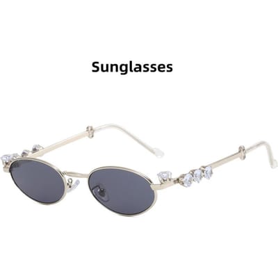 Diamantontwerp Stijlvolle Klassieke Ellips Metalen Materiaal Frame Zonnebril Dames Sterkteglazen Bijziendheid Brillen -15 -25 -35 -4 myopia-2