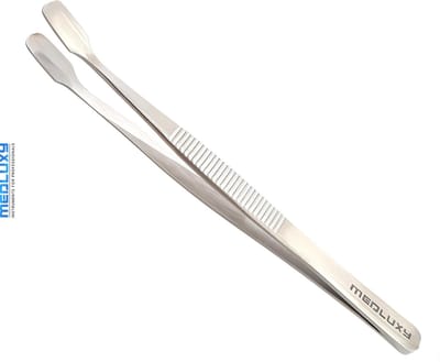 MEDLUXY® Pro - Hobby Pincet - Licht gebogen tip - 12 cm - RVS - Multifunctioneel - Scheppincet (modelbouw, hobbypincet, knutselen, electronica, pincet)