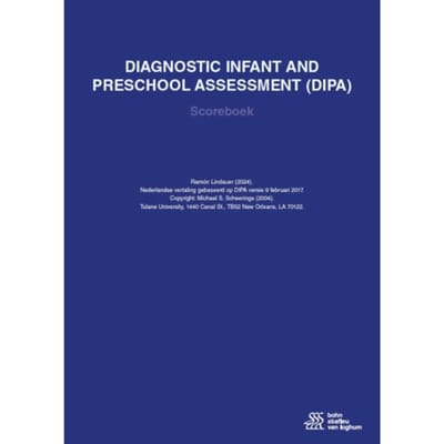 Diagnostic Infant And Preschool Assessment (Dipa) Scoreboek - Ramon Lindauer