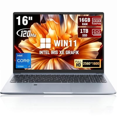 Ninkear N16 Pro 16 inch laptop - Intel Core i7-12700H - 12GB DDR4 - 1TB SSD - QHD 120Hz - Intel Arc - Windows 11