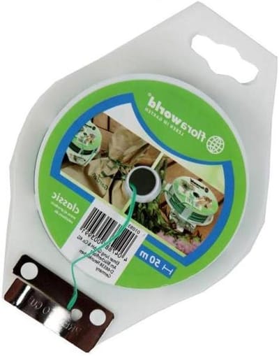 Platte Binddraad - Kunststof Strips - Bindwerk Tuin - Metalen Snijder - 50 meter - Groen