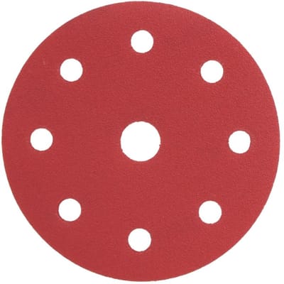 Radix - Schuurschijf - Pro - Klittenband 125 mm - P120 – 9 stofgaten (10 stuks)