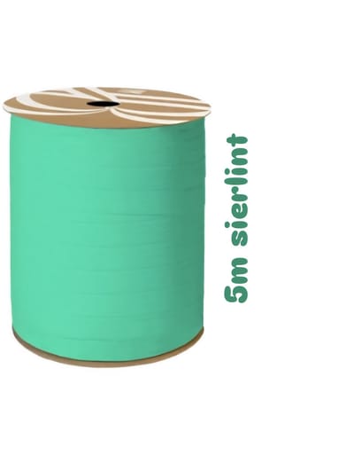 5m Sierlint Turquoise - krullint - cadeau versiering - Niet op spoel geleverd