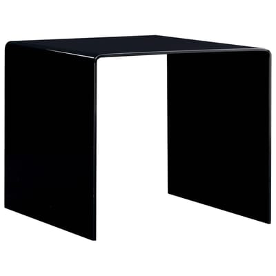 vidaXL - Salontafel - 50x50x45 - cm - gehard - glas - zwart