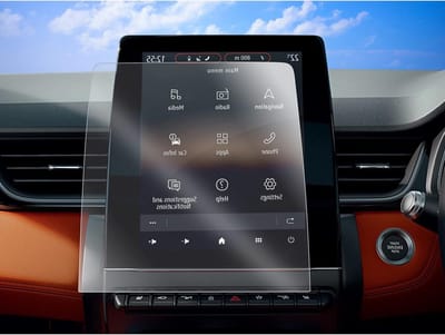 2 x Navigatiescherm Beschermfolie Geschikt voor Renault Captur II, Clio V, Arkana en ZOE - Transparante PET Bescherming voor GPS Scherm