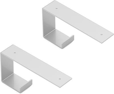 Plankdragers Set - Wandsteunen - Muren Verfraaien - Stevig Staal - 20 cm Diep - Wit
