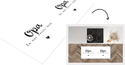 Keukenloper - Loper keuken - 'Opa en nog zoveel meer' - Spreuken - Quotes - 120x50 cm - Keukenloper vinyl