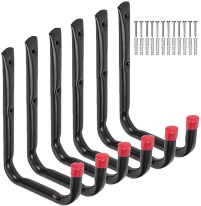Dailygoods- Opberghaak Heavy Duty - Opberghaken Garage - Multi-purpose Hangers - Hoogwaardige Staal - 25 lbs Capaciteit - Eenvoudige Installatie