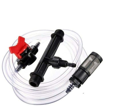 Shopcentral - Irrigatieapparaat - Venturi-fertilizerinjector - Compact en efficiënt - G1/2 formaat - Waterdruk - Geschikt voor tuinirrigatie - 2-delige...