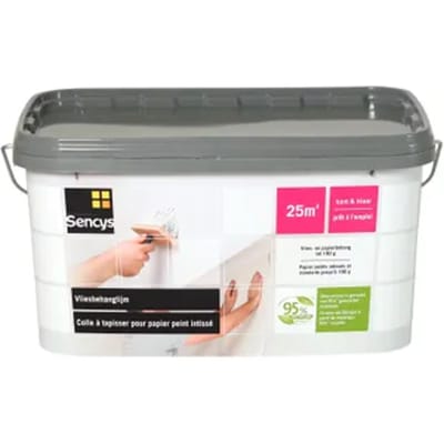 Sencys Vliesbehanglijm Kant-en-klaar Behanglijm Sterke Hechting - Wit - 5kg
