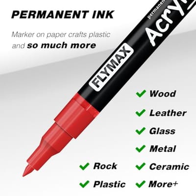 Marker Paint Pen 0.7mm Zwart - Perfect voor Creatief Schrijven en Tekenen