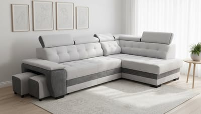 Luxe Uitschuifbare Slaapbank – Antraciet – 277x180x100 cm – Industrohome