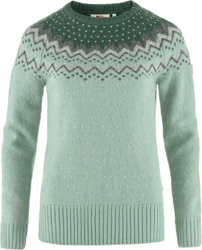 Fjallraven Ovik Knit Sweater Women - Trui - Dames - Groen - Wol - Maat S